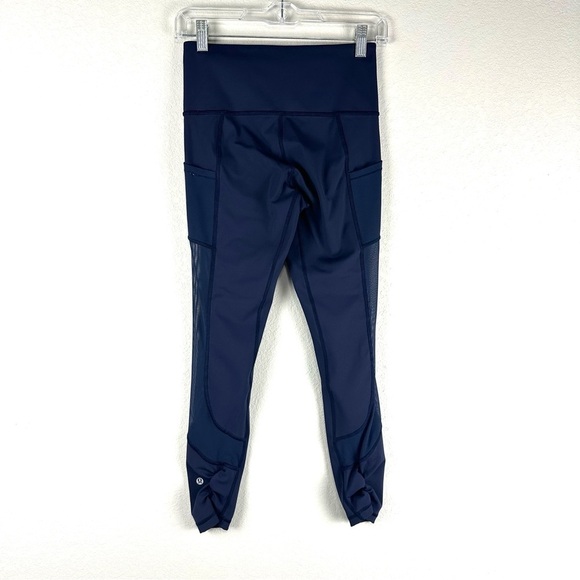Lululemon Dark Blue High Times Cool to Street Athletic Athleisure Leggings 6 - Picture 3 of 6